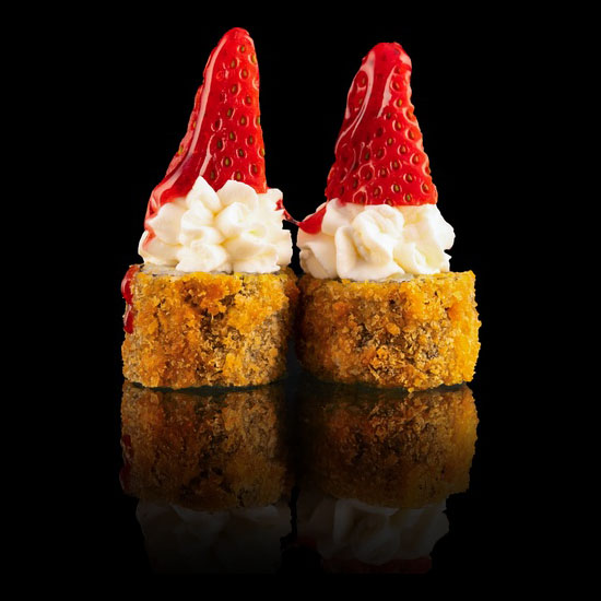 MAKI FRITO CON FRESA Y QUESO 4U