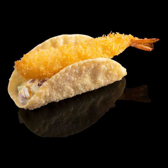 Tacos de Langostinos 1U